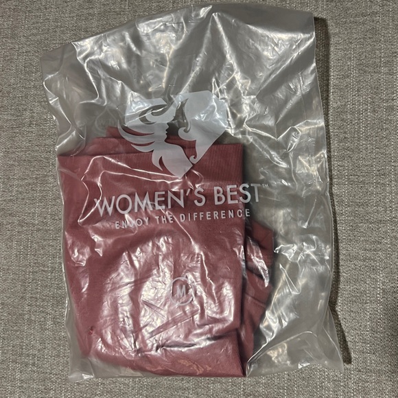 Women’s best motion seamless workout crop top heather rose medium athleisure - Picture 3 of 6